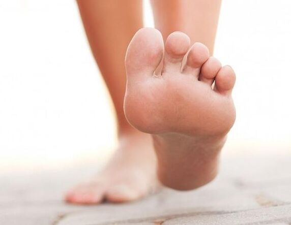 The bottom of the foot